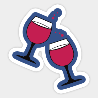 glass of wine 3 Sticker